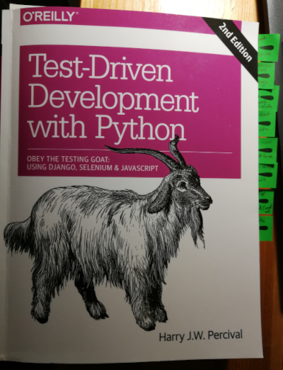 Harry Percival’s Test-Driven Development with Python bookcover